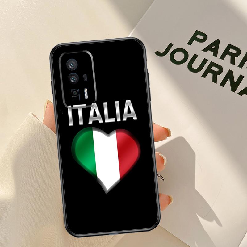 Italy Flag Case For Xiaomi 15 14 Ultra 13T 14T 15T Pro 17 Pro Max POCO X7 Pro X3 X5 X6 F5 F6 F7 F8 Coque