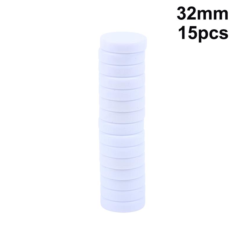 15Pcs Western Chess Draughts Set 20MM 27MM 32MM Multi Color Plastic Checkers for Educational Home Use Parties