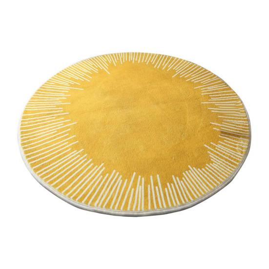 Boho Round Rugs - 2Ft Washable Non-Slip Small Round Area Rug Throw