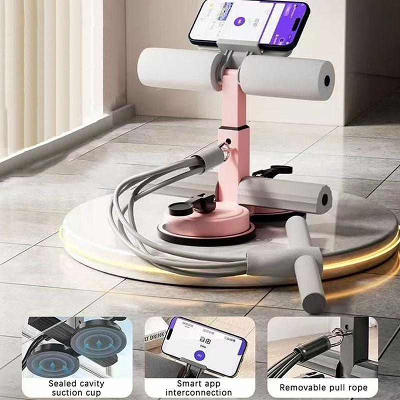 Multifunkčné vybavenie na sedy s dvojitou prísavkou, podpora členkov, nastaviteľné, vybavenie na plank, fitness cvičenie pre domácu posilňovňu