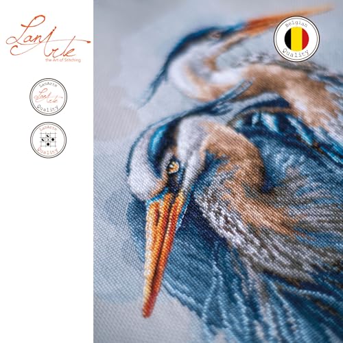 Lanarte Cross Stitch, Blue Herons (14 Count)