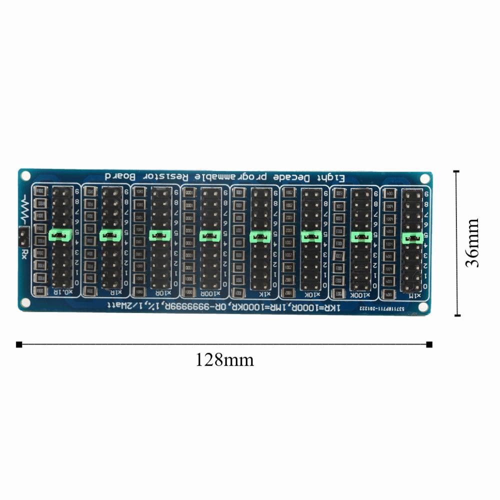 0.1R Accuracy Slide Resistor Board 0.1R - 9999999R Resistance Module  Laboratory Equipment