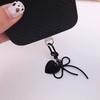 Lovely Heart Bowknot Bag Charm Pendant Keychain Bag Accessories for Backpack Purse Handbag Decors Aesthetic Keychain