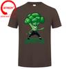 New Anime Brocco Lee T shirt Unisex Funny Vegetable with Nunchucks Tshirt Parody Kung Fu Brucee Lee T shirt Jeet Kune Do tee shirt