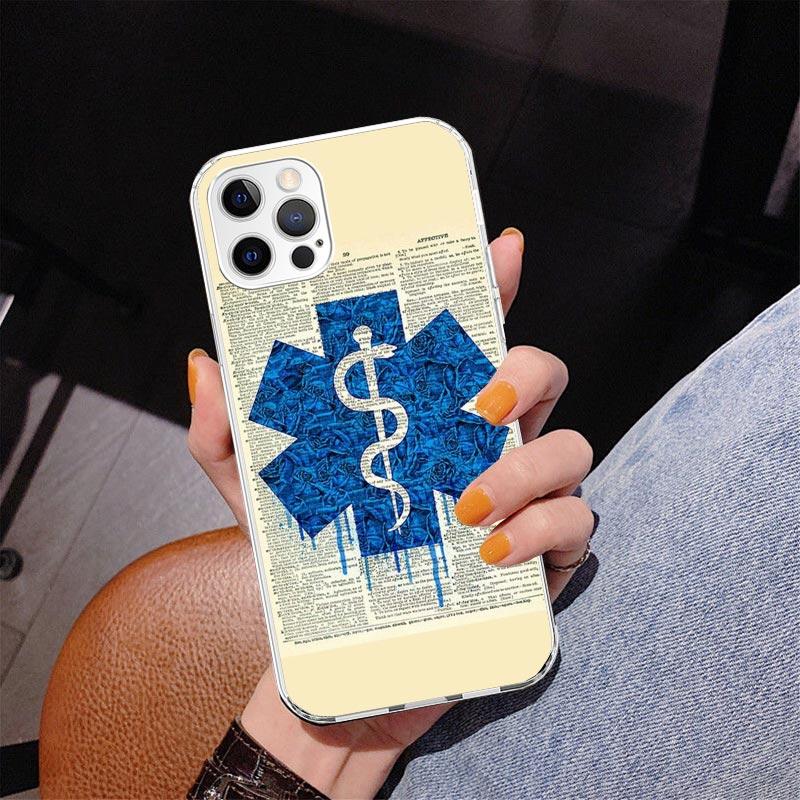 EMT EMS Medical Rescue Phone Case For iPhone 13 12 Mini 11 Pro Max XS XR X SE 7 8 Plus 5S 5 6S 6 Gift Print Cover Fundas