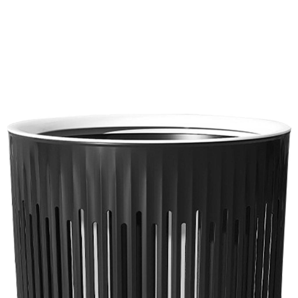 Hollow Trash Can Waste Bin High Capacity Pressure Ring Garbage Storage Basket for Living Room