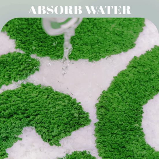 Bath Mat Anti-slip Bathroom Rug Super Soft Quick Dry Water Absorption Ultra-thick