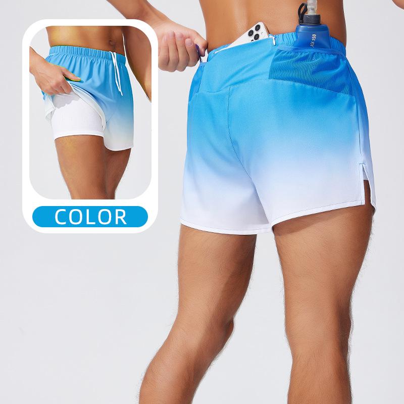 2026 Unisex Quick-Dry Double Layer Swim Shorts - Casual Beach and Sportswear XL