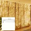 LED Lichtervorhang USB Fernbedienung 8 Modi Lichterkette Weihnachten Hochzeit für Schlafzimmer Hochzeitsfeier Weihnachtsdekoration
