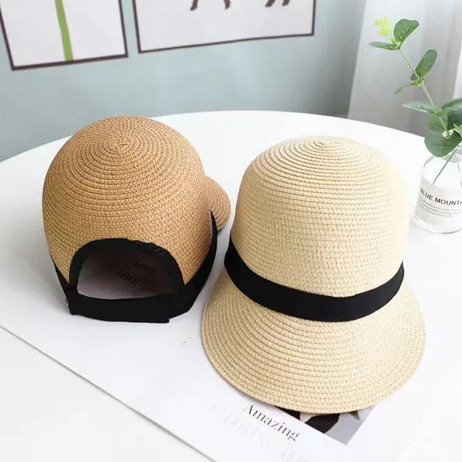WTEMPO Sun Hat Sun Protection Wide Brim Windproof Anti-UV Adjustable Bee Decoration Hand Weaving Sun Visor