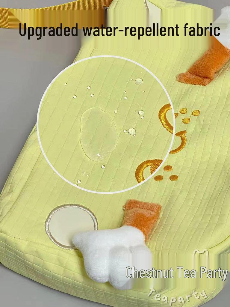 Korean-Style Cute Cartoon Cheese Crossbody Bag for Women and Students - Soft Girl Dumpling Shoulder Bag
