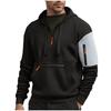 Men's Leisure Hooded Sweatshirt Solid Hoodie Streetwear Men's Clothing Warm Long Sleeve