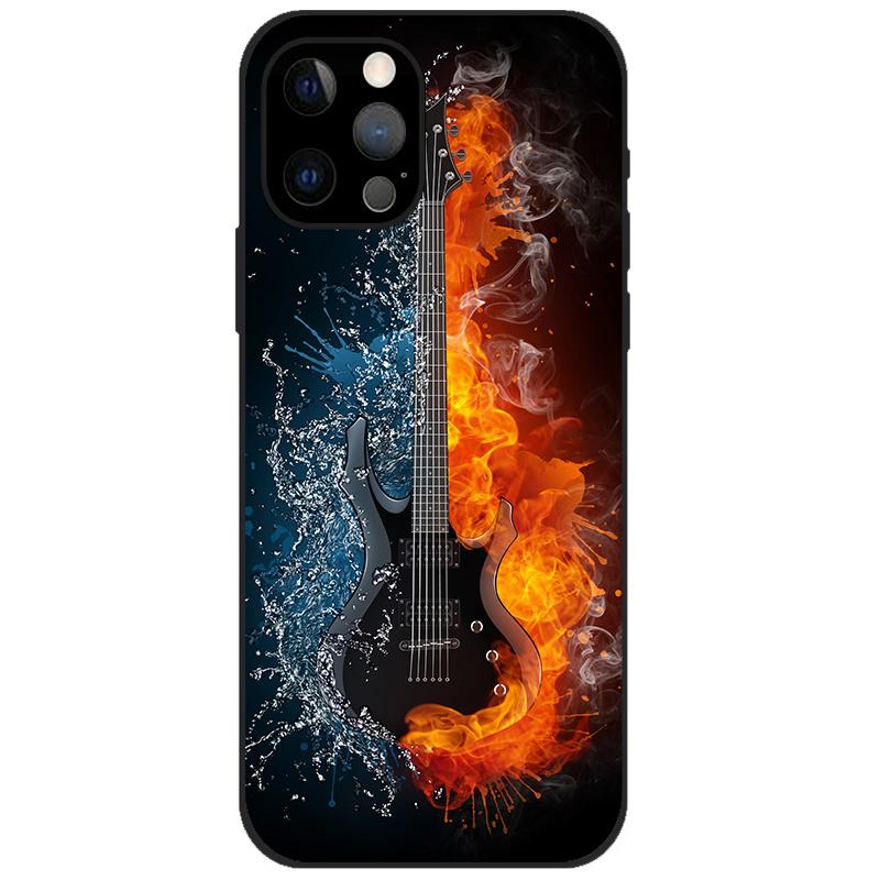 For iPhone 12 Pro Case iPhone12 Pro Bumper Silicon TPU Soft Phone Cover For iPhone 12 Pro Max / 12 Mini Case Cartoon Funda 12Pro