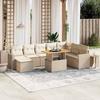 VidaXL Garden Lounge Set with Cushions 9 Pcs, Patio Sofas, Patio Furniture Set, Outdoor Furniture, Beige 3271450