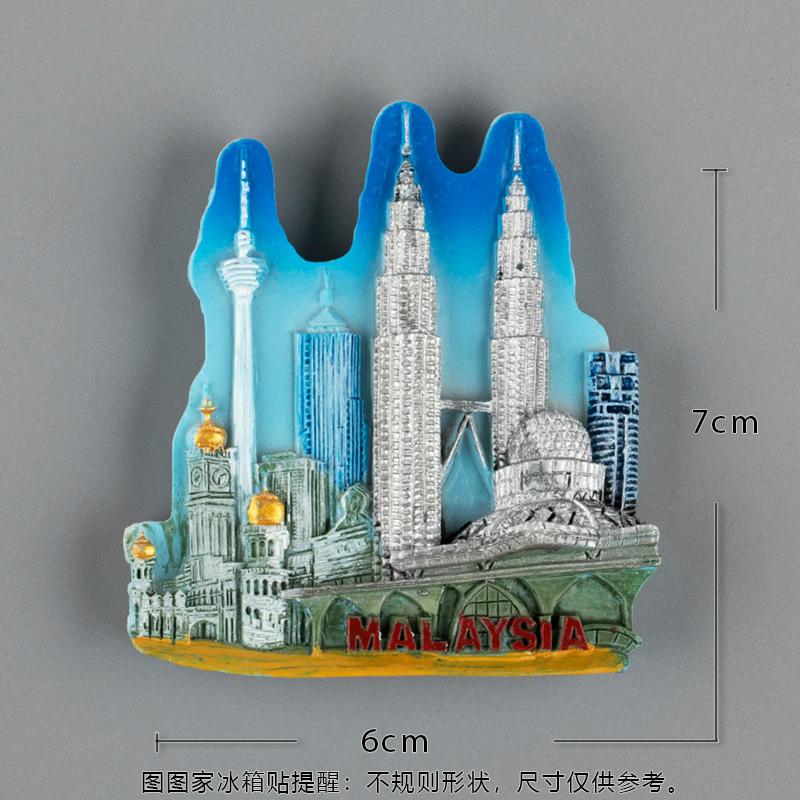 

Малайзия Куала-Лумпур башни-близнецы магниты на холодильник магнитные наклейки на холодильник туристические сувениры магнитная палочка из смолы