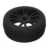 4Pcs RC Rubber Tires 12 Holes Perfect Grip Force Cushioning Function RC Wheel Rim Tires for 1/8 RC Car