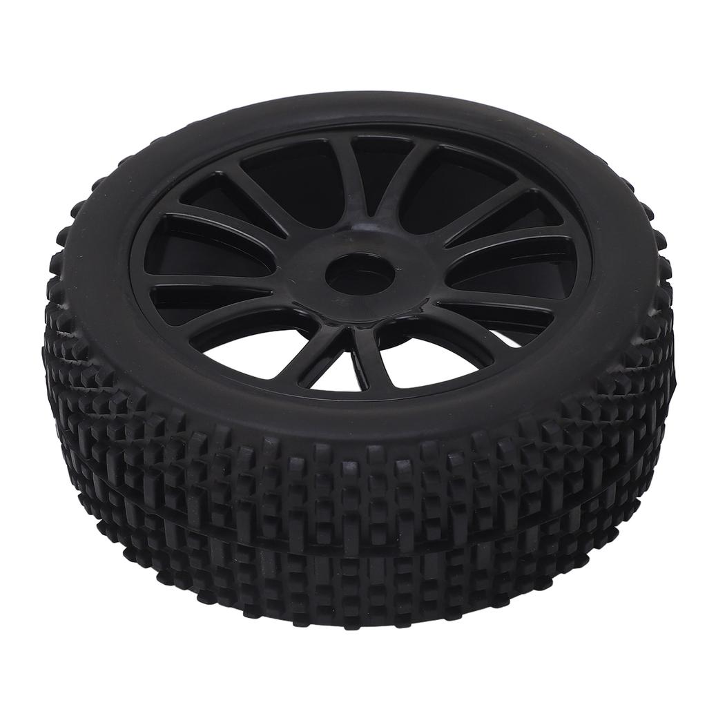 4Pcs RC Rubber Tires 12 Holes Perfect Grip Force Cushioning Function RC Wheel Rim Tires for 1/8 RC Car