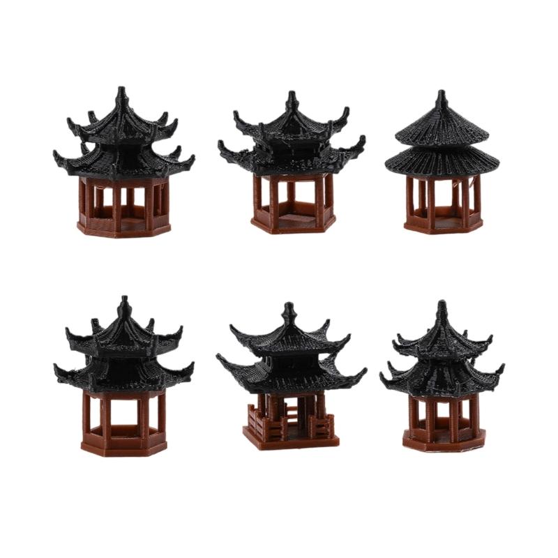 

Traditional Chinese Building Assembly Set Architectural Models DIY Educational Cultural Display Craft 1