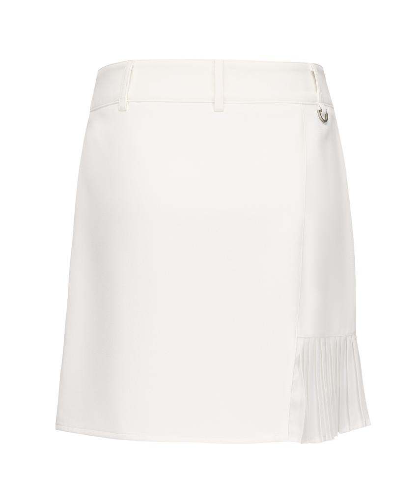 E.PARCA Pleated Point H-Line Skirt