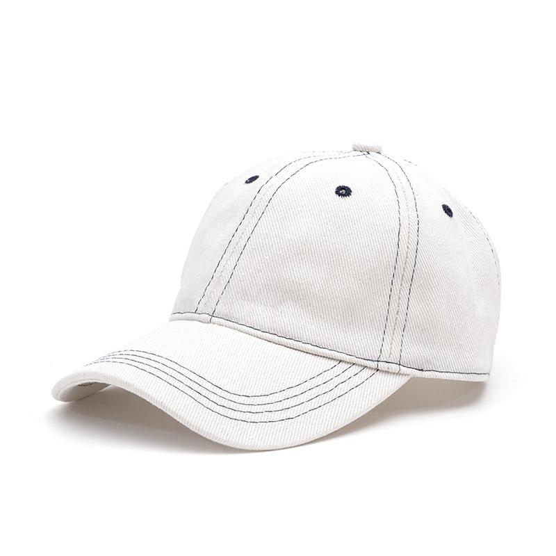 Джинсовая бейсболка мужская кепка солнцезащитная шляпа для улицы летняя женская солнцезащитная шляпа белый