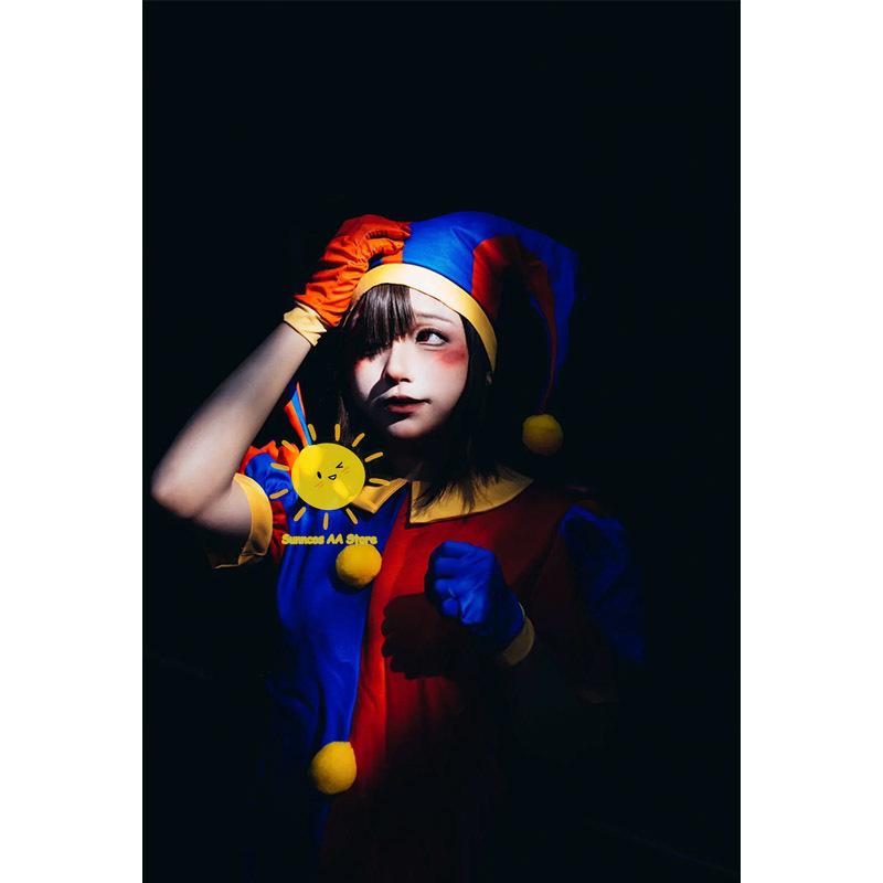 Anime Pomni Ragatha Cosplay Costumes The Amazing Digital Circus Cosplay Dress Hat Mask Ragatha Pomni Sutis Halloween Cos Women