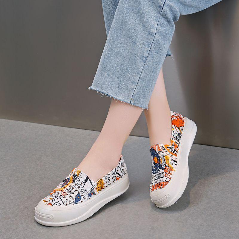 Cute Cartoon Patterns Women Sandals Round Toe Shoes Anti Slip Waterproof Outdoor Thick Soft Flat Shoes