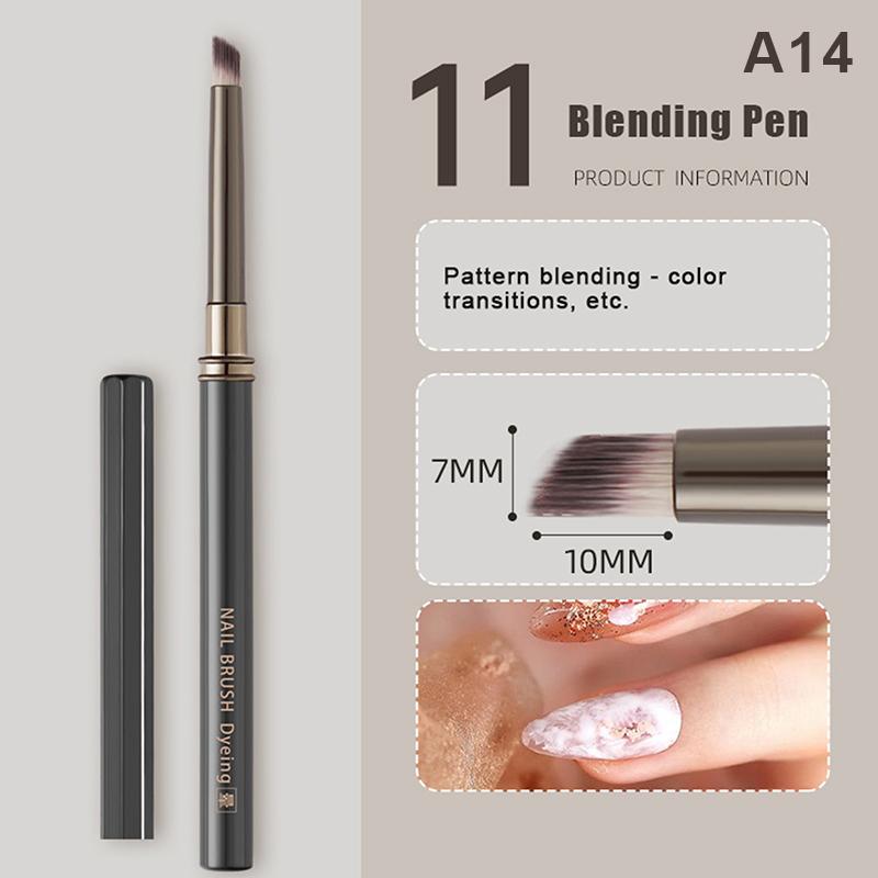 1Pcs Metal Handle Nail Art Liner Pen Painting Brush Drawing Brush Stripe Flower Painting Pen UV Gel Brush Nail Art Construction