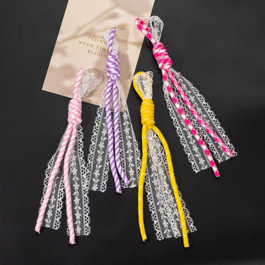 Creative Lace Ribbon Multicolor Keychain Charm Accessory