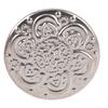 50 Set Pants Buttons Pins No Sew Removable 17mm Flower Pattern Stainless Steel Silver with 2x6.5mm P
