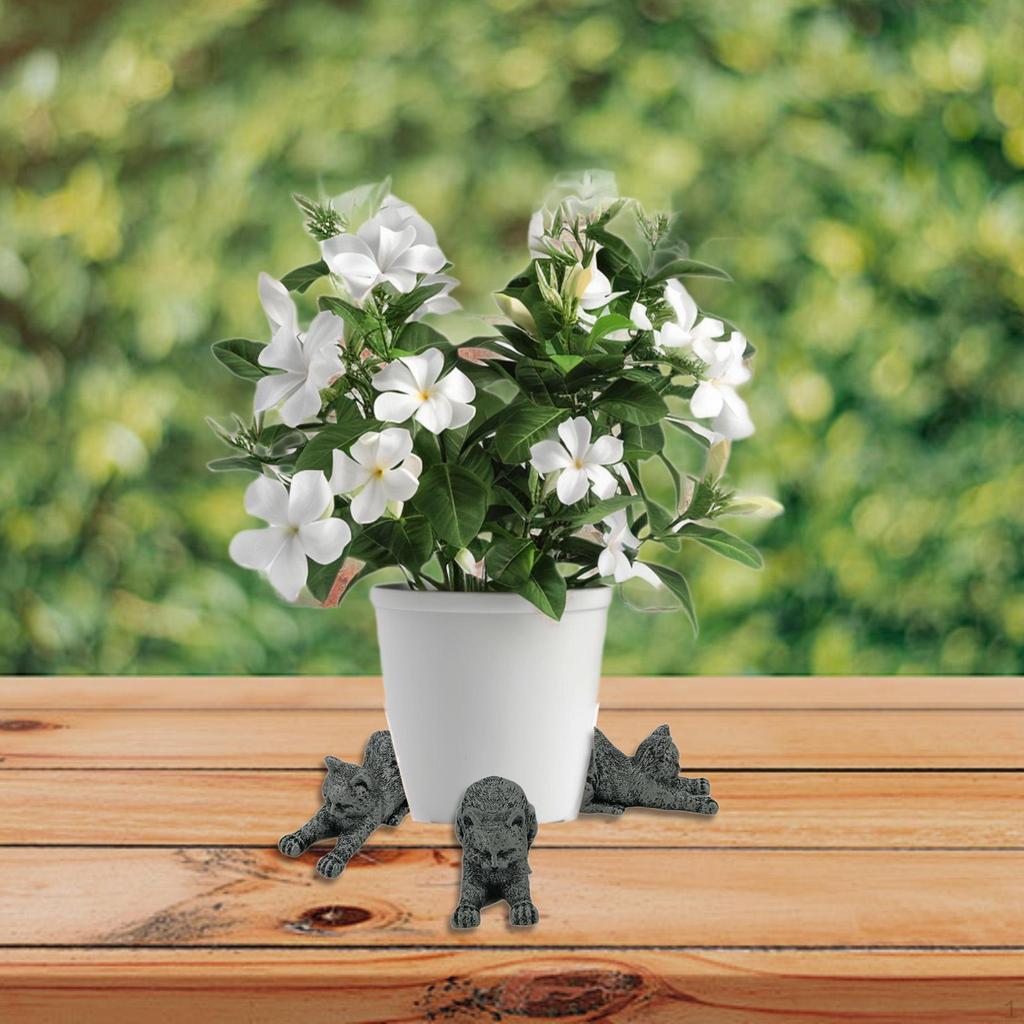 3 Piece Plant Stand Flower Pot Support Feet Easy to Use Raiser