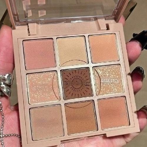 9 farbe Matte Glitter Lidschatten Palette Lidschatten Diamant Schimmer Nude Shiny Make-Up