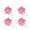 4Pcs Wedding Wrist Flower Brooch Silk Artificial Flower Decor for Bride Bridal Party Dance Wedding Photos Outdoor Ceremony Noble