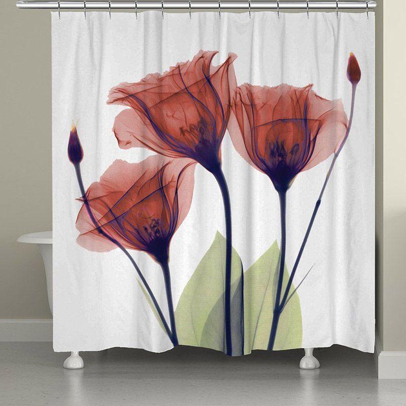 Beautiful 3d Mart Waterproof Lotus Print Bathroom Polyester Shower Curtain With 12 Hooks For Effortless Bathroom Makeover