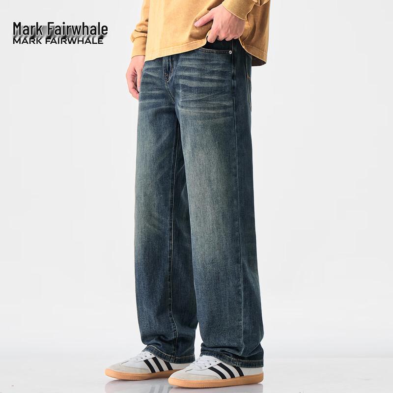 

Мужские джинсы прямого кроя Mark Fairwhale с эффектом стирки 40