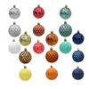 12Pcs/Box Electroplated Painted Ball Christmas Tree Ornament Plastic DIY Crafts Painted Christmas Gifts Boxes Pendant New Year
