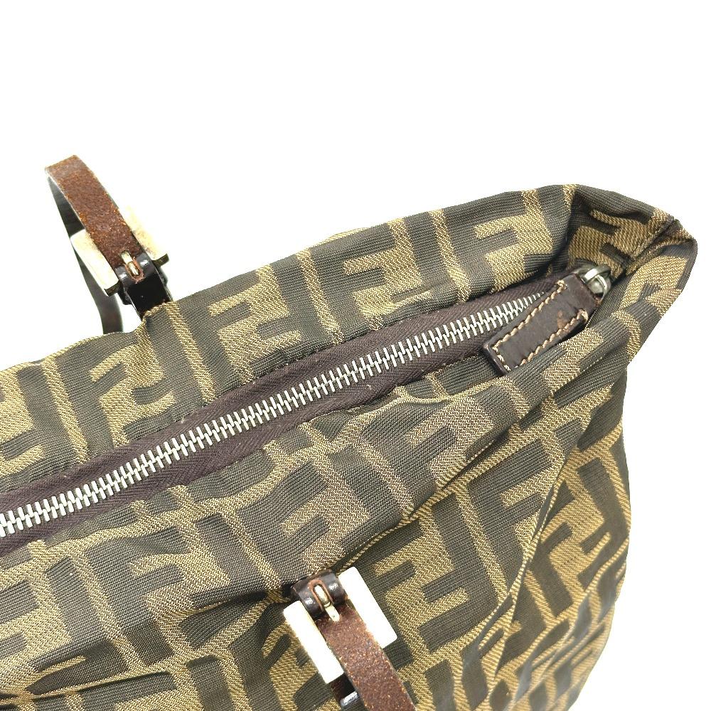Fendi Zucca Pattern Logo Hardware Hand Bag, All-Over Print Shoulder Bag Tote Bag