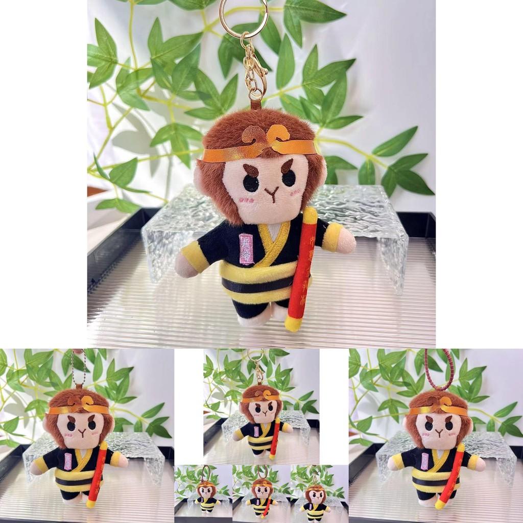 Adorable Black Myth Wukong Plush Toy Cute Monkey Figure With Soft Pp Cotton Filling