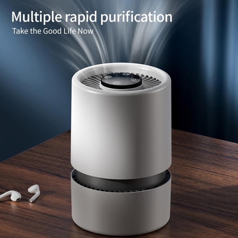 Air Purifiers for Bedroom Home Desk Small Air Purifiers Quiet Small Air Filter Cleaner with USB Cable for Bedroom Deskto