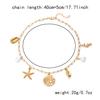 New Trendy Shell Starfish Conch Pendant Necklace for Women Minimalist Imitation Pearl Chain Necklace Summer Beach Party Jewelry