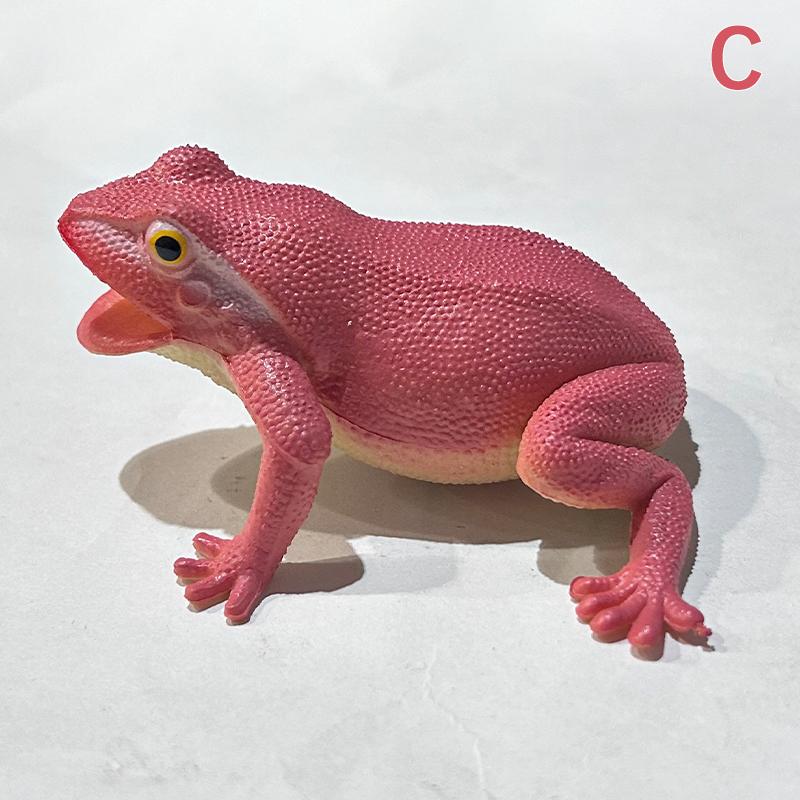 Spoof Toy Simulation Frog Model Animal Toy Toad Tricky Scary Squeeze Sound Frog Toys For Kids Hobby Collection Toys