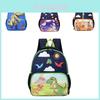 Adorable Dinosaur Cartoon Backpack Breathable Canvas For Kids Boys And Girls 2-6 Years