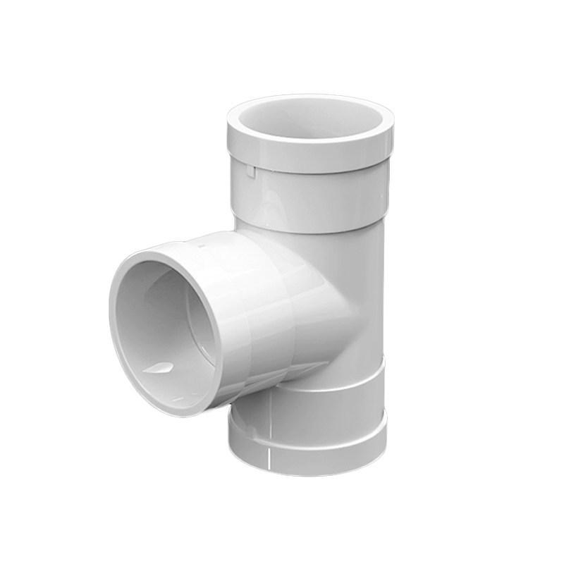 Raccordi a Tee in PVC per Scarico - Connettori Dritti e Ridotti (50, 75, 110, 160, 200)