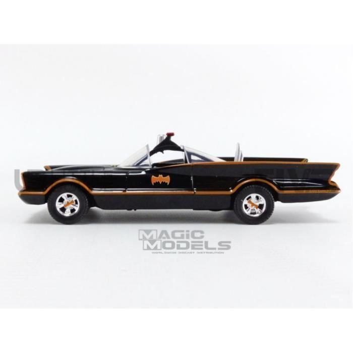 Voiture Miniature De Collection - JADA TOYS - BATMOBILE 1966 - Avec Figurine - Noir/Rouge - 1/32
