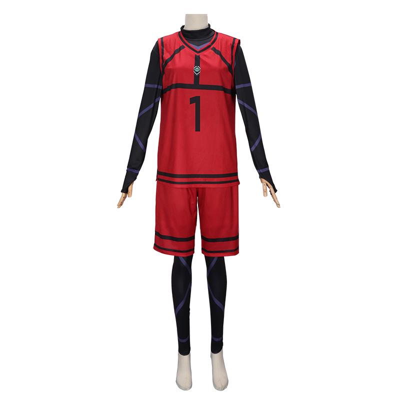 Blue Lock Anime Cosplay Jersey: Kiyoshi Ichi, Meguru Bachira, Hyoma Chigiri, Rensuke Kunigami