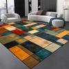 Severské Abstraktní Geometrické Koberce do Obývacího Pokoje Plyšová Dekorace Domova Retro Protiskluzová Podložka na Podlahu Pratelné Koberce do Ložnice Šatny