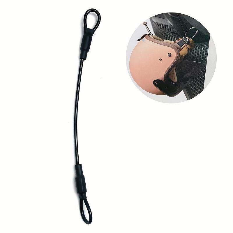 Motorcycle Helmet Anti-Theft Cable - 11.8" Secure Storage Lanyard for Moto Helmets