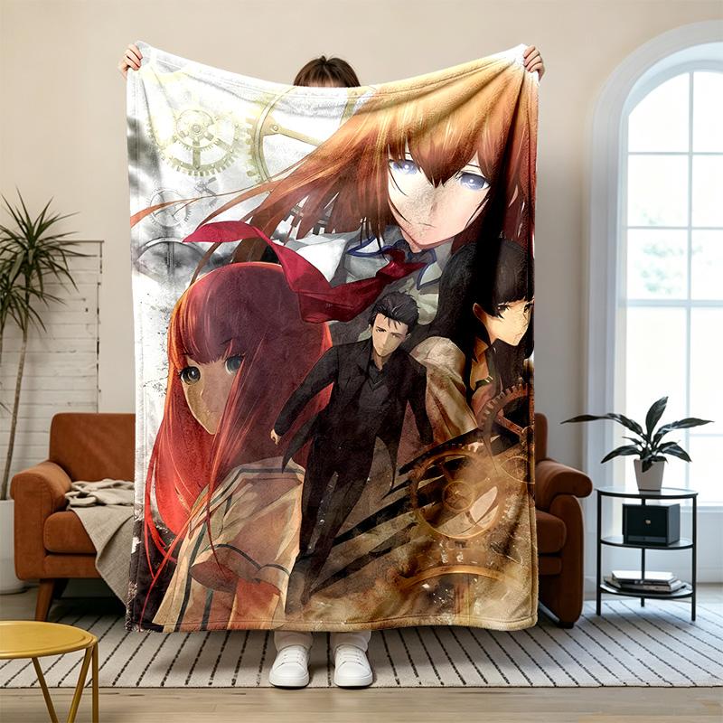 SteinsGate Soft and comfortable flannel Suitable for sofas living rooms outdoor camping travel and also makes a great anniversary gif