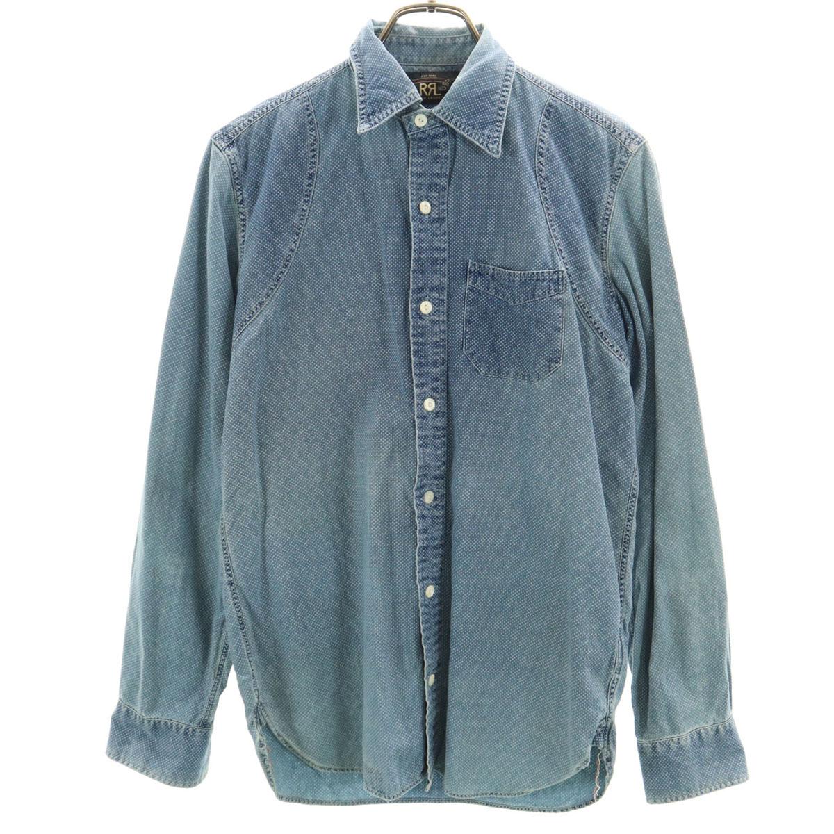 

RALPH LAUREN Dot Long sleeve shirt XS Blue Men s Used