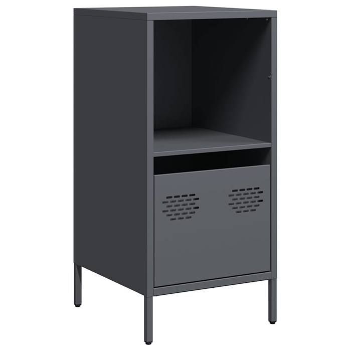 VidaXL Buffet anthracite 35x39x73,5 cm acier laminé à froid, meuble de rangement, meuble de rangement de cuisine, meuble de 851354