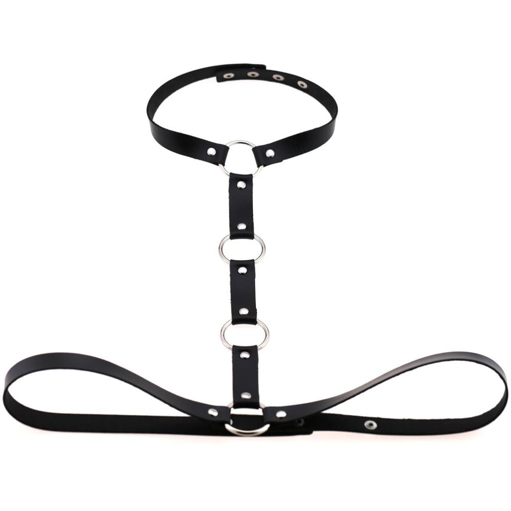 Vegan Leather Body Harness Sword Belt Cage Gothic Accessories  Women  Men Punk Goth Fashion Jewelry Cosplay Festival Outfit